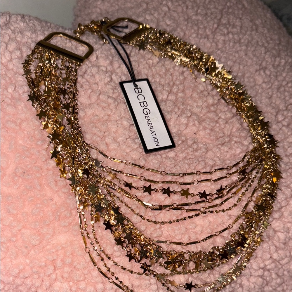 BCBGeneration Gold Multi-Strand Chain Bracelet